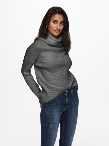 Pull-over 'Katia' ONLY en gris : devant