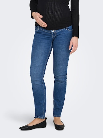 Only Maternity Skinny Jeans 'OLMCRUZ' i blå: forside
