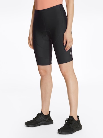 ZIENER Skinny Workout Pants 'NIBA X-Wool' in Black