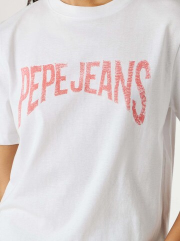 T-shirt 'Maca' Pepe Jeans en blanc