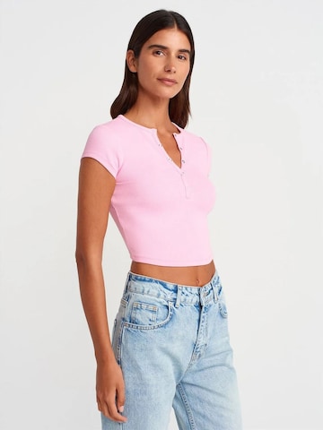 Chemisier Dilvin en rose : devant