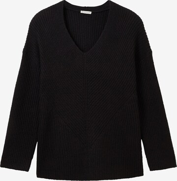 melns Tom Tailor Women + Džemperis: no priekšpuses