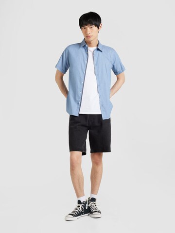 s.Oliver Slim Fit Hemd in Blau