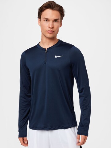 NIKE Functioneel shirt 'Court Advantage' in Blauw: voorkant