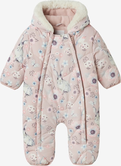 Kombinezonas 'NBFMIE' iš NAME IT, spalva – šviesiai mėlyna / rausvai pilka / rausvai violetinė spalva / balta, Prekių apžvalga