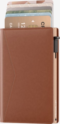 Prowallet Wallet 'Pasjeshouder Slim' in Brown: front