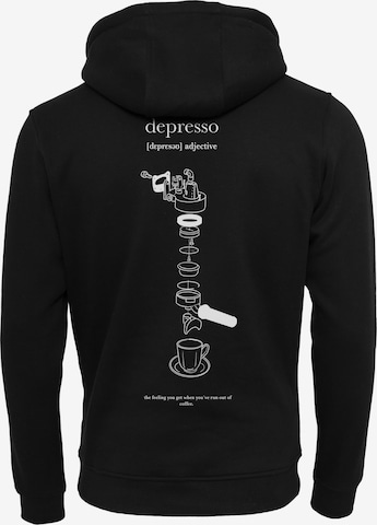 MT Men Sweatshirt 'Depresso' in Schwarz