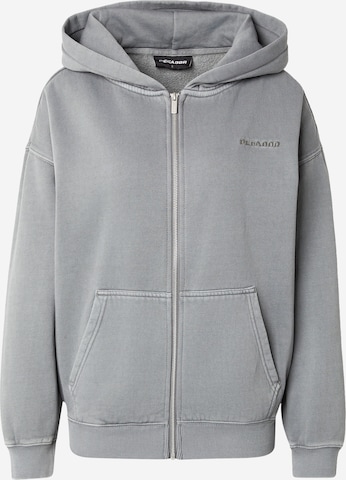 Pegador - Sudadera con cremallera 'CLARITA' en gris: frente