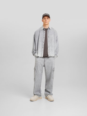 Veste mi-saison Bershka en gris