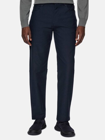 Coupe slim Jean Boggi Milano en bleu : devant