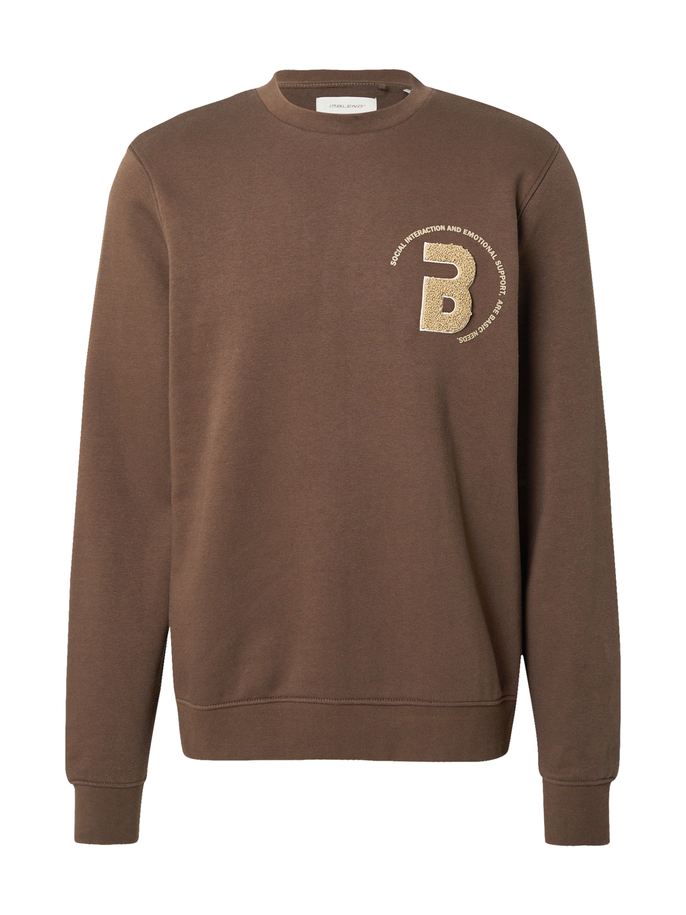 BLEND Sweatshirt 'BHFLORIAN' i brun: forside