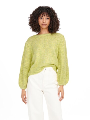 Pull-over 'Henni' ONLY en jaune : devant