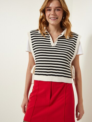 Pull-over Happiness İstanbul en beige : devant