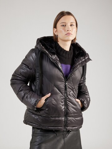 QS - Chaqueta de invierno en negro: frente