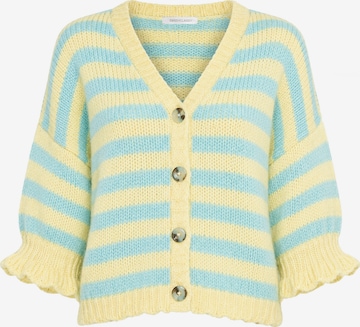 SASSYCLASSY Knit cardigan in Yellow: front