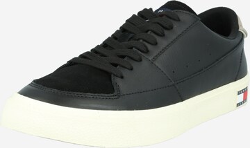 Tommy Jeans Sneakers laag 'Vulcanized' in Zwart: voorkant