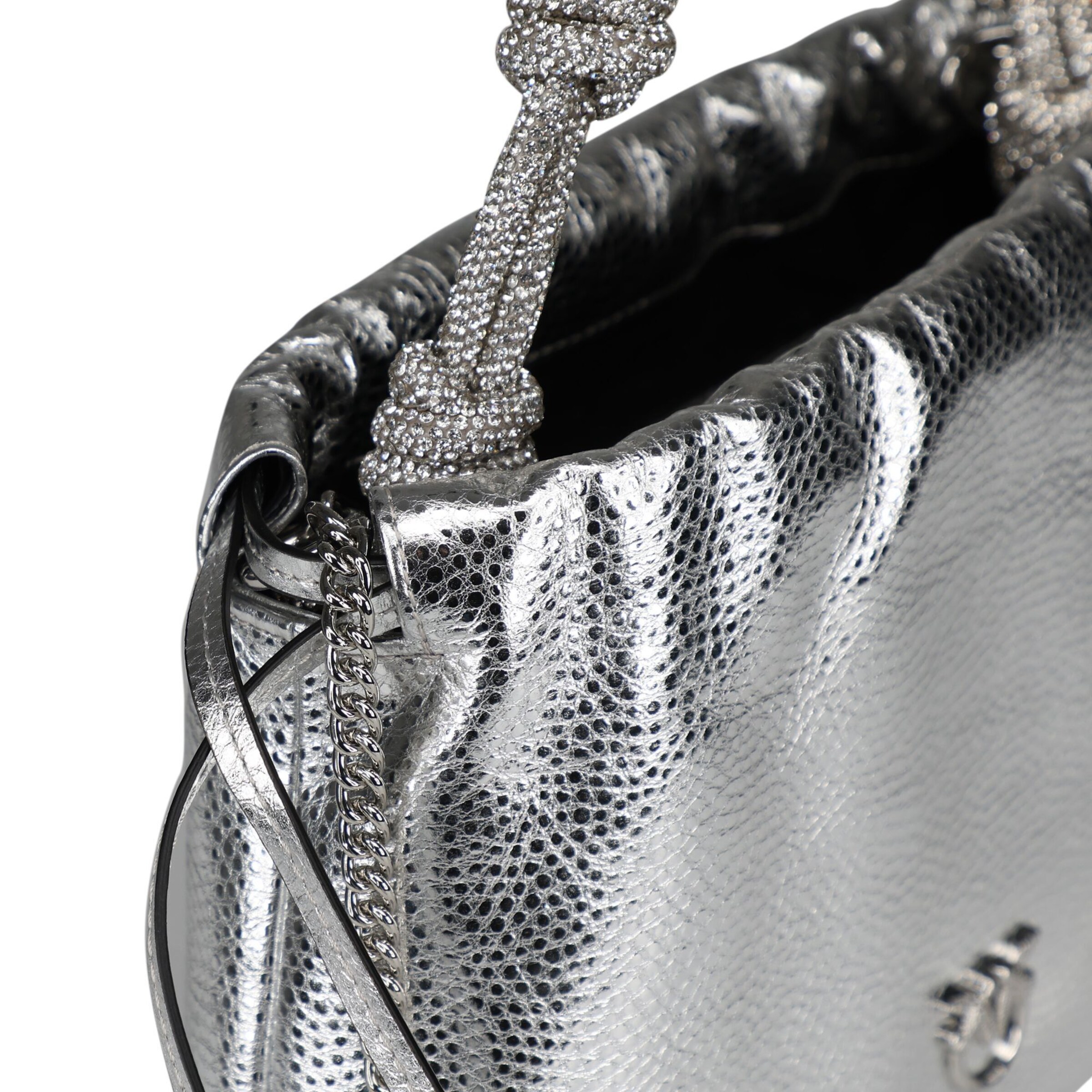 Borsa a mano di PINKO in argento