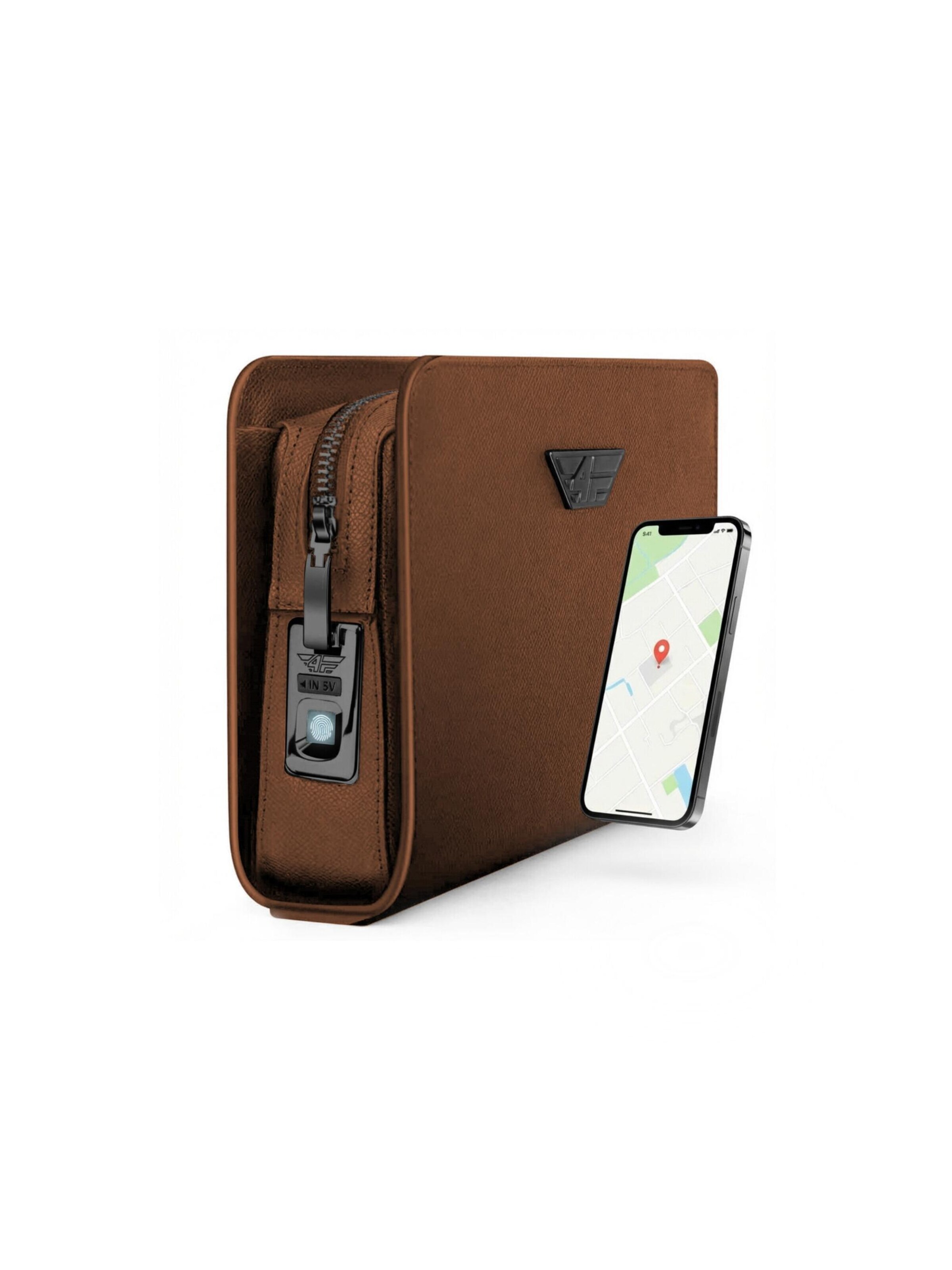 4FLY Handbag in Brown: front