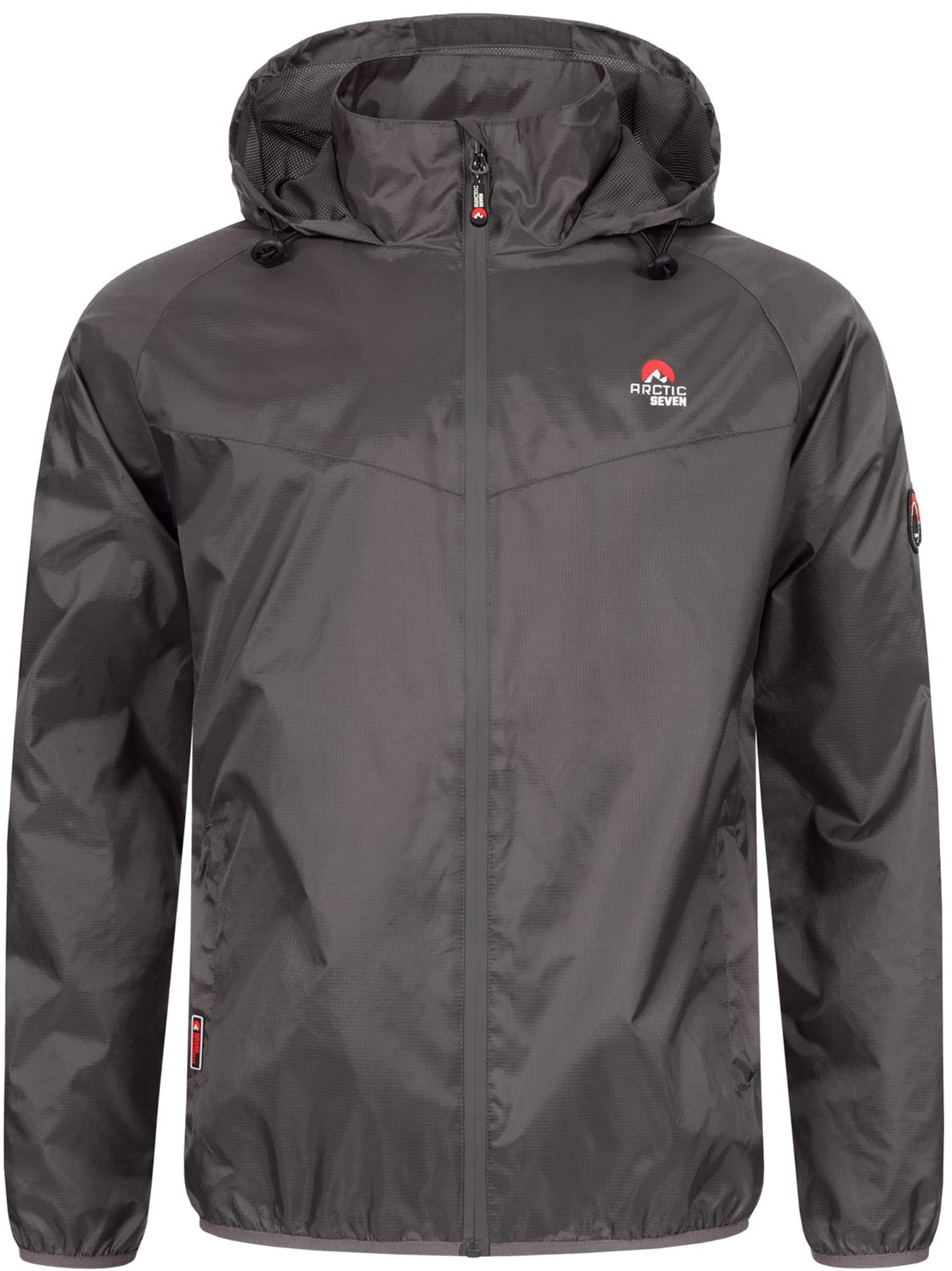 Arctic Seven Functionele jas 'Dry' in Grijs: voorkant