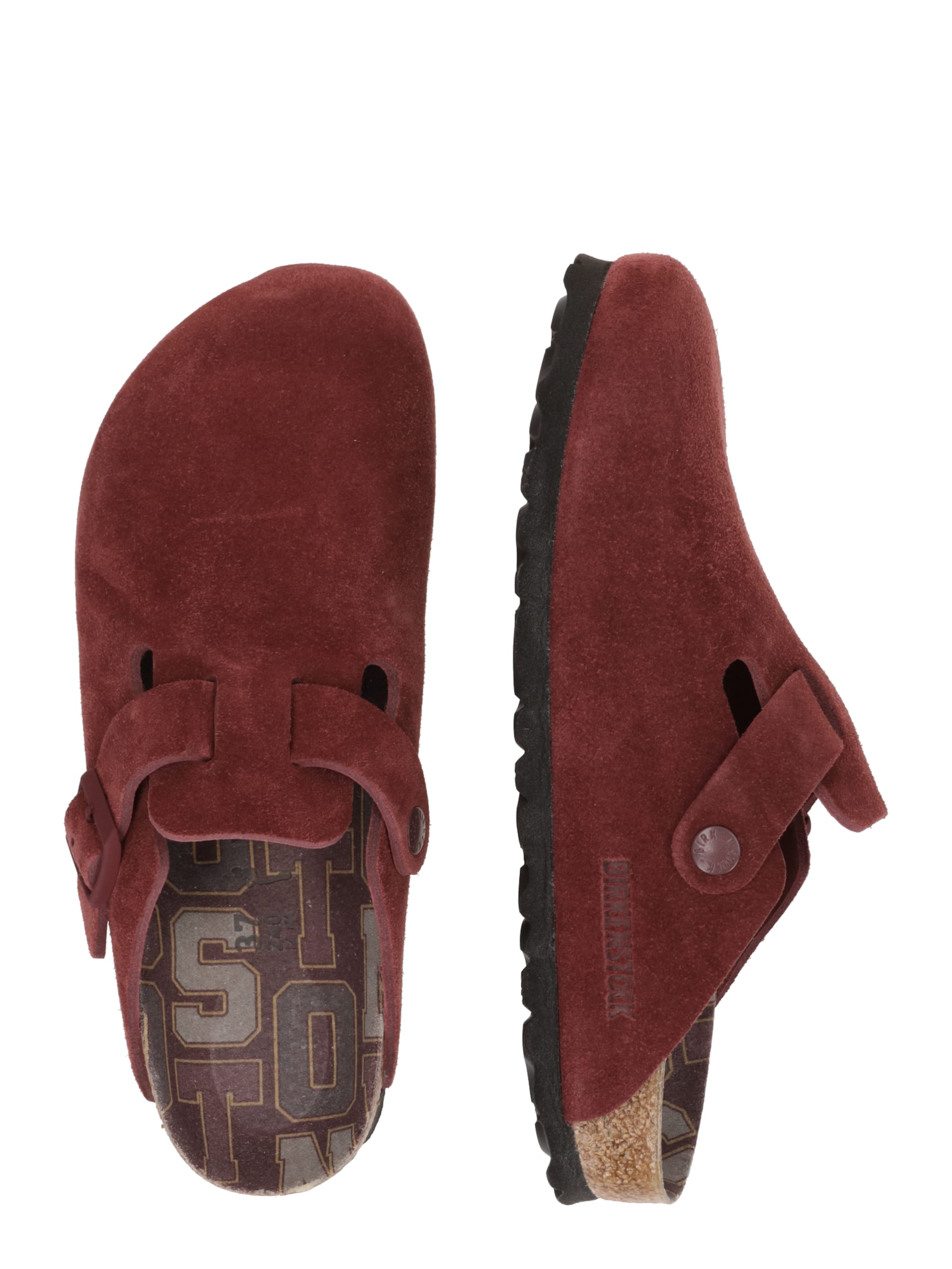 BIRKENSTOCK Пантолеты 'Boston' в Красный