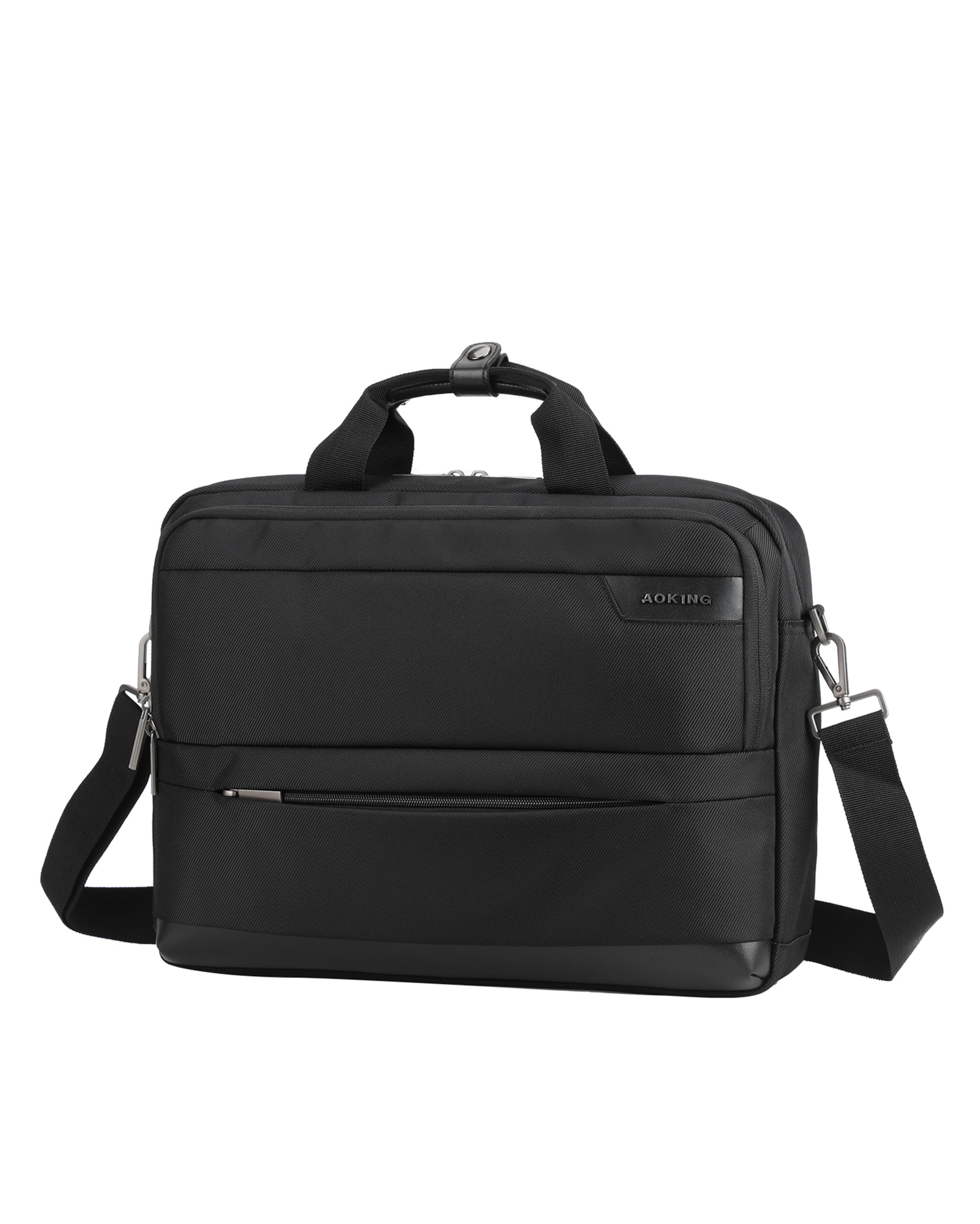 Sac d’ordinateur portable Aoking en noir : devant
