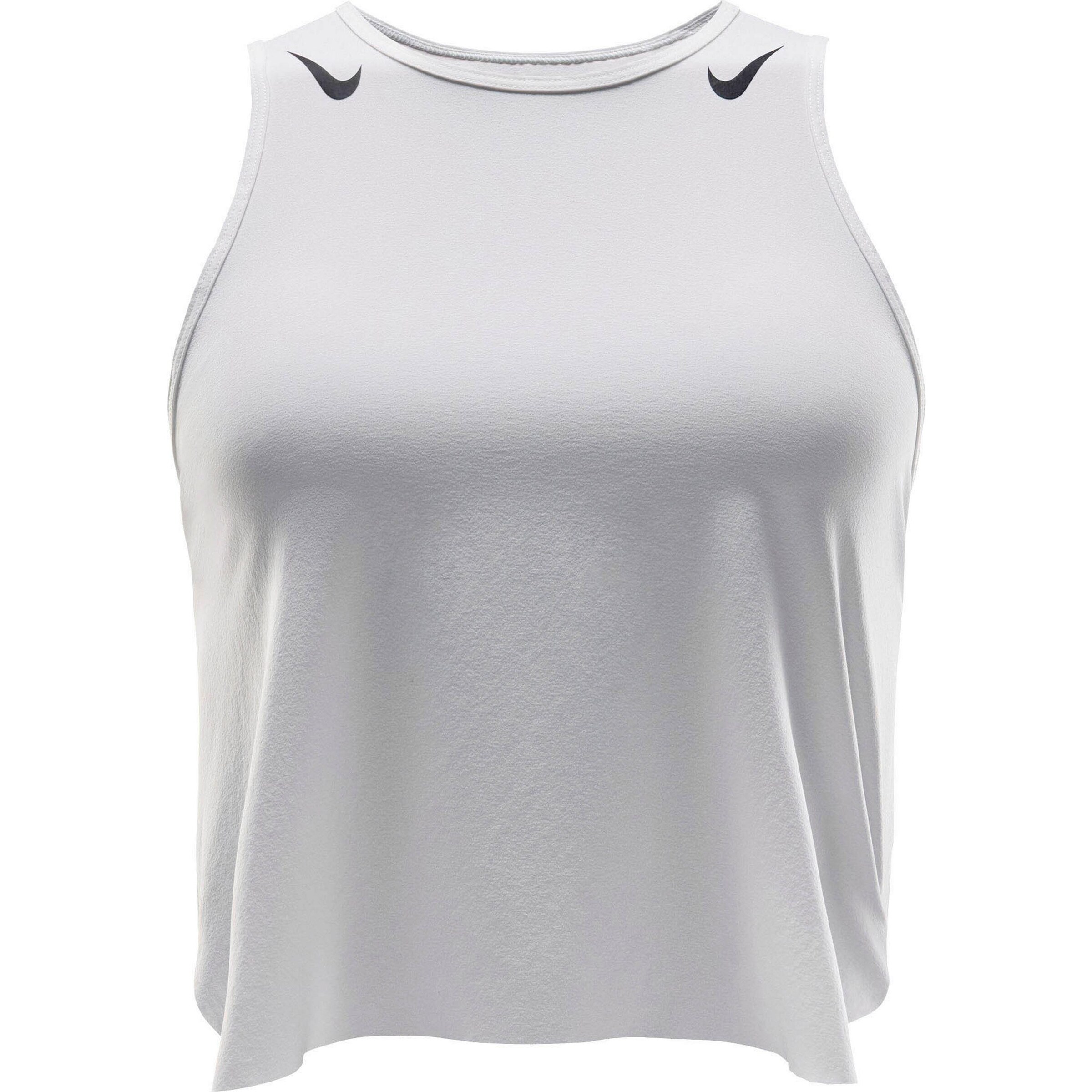NIKE Sporttop 'Aeroswift' in S in hellgrau, Produktansicht