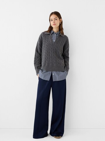 Bershka Neulepaita värissä harmaa