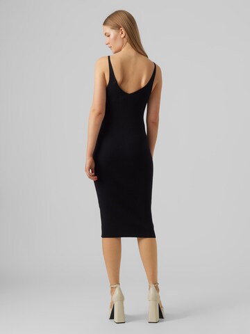 Rochie tricotat 'Gold' de la VERO MODA pe negru