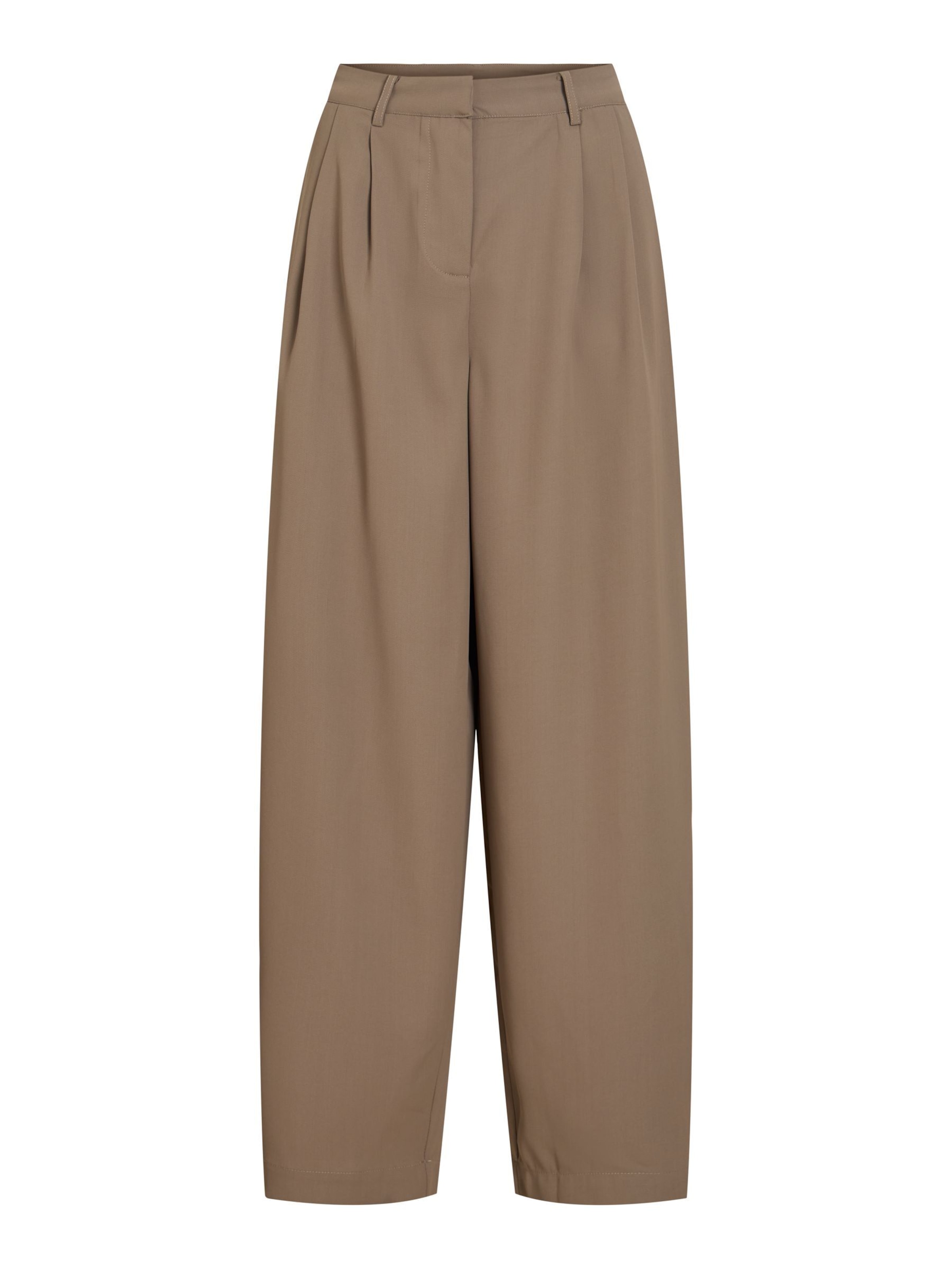 Pantaloni con pieghe 'VILee' di VILA in marrone: frontale