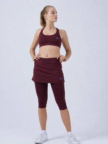 SPORTKIND Sportrok '2-in-1 Tennis Skirt with Leggings' in Rood: voorkant