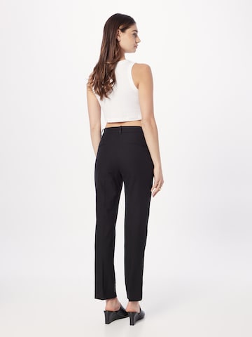 Regular Pantaloni cu dungă de la Calvin Klein pe negru