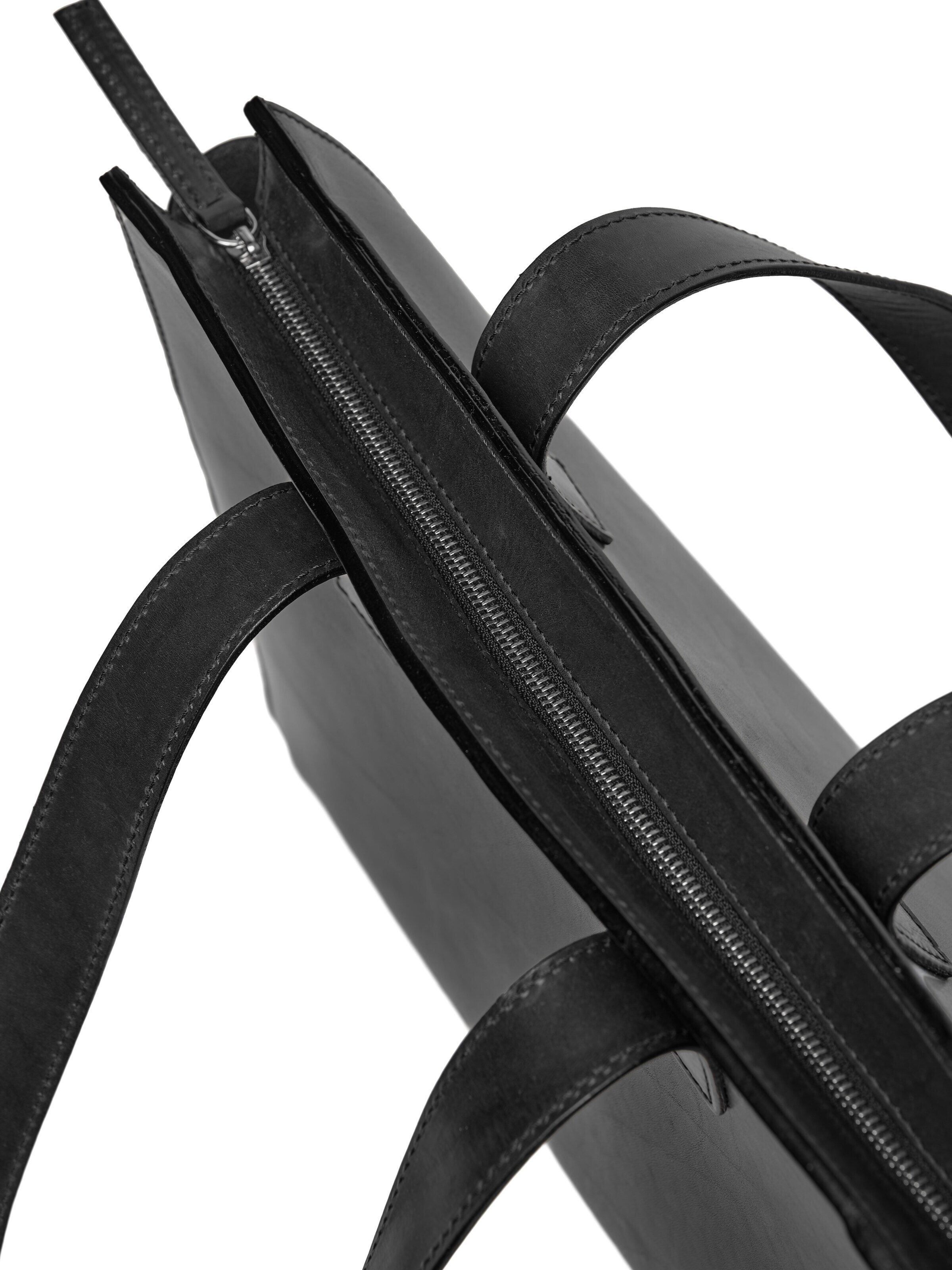 Cabas 'Leather Tote Black Aspen Collection' THE DUST COMPANY en noir