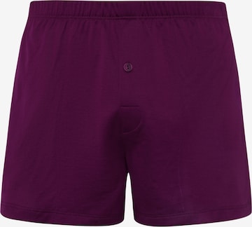 Hanro Boxershorts ' Cotton Sporty ' in Lila: voorkant