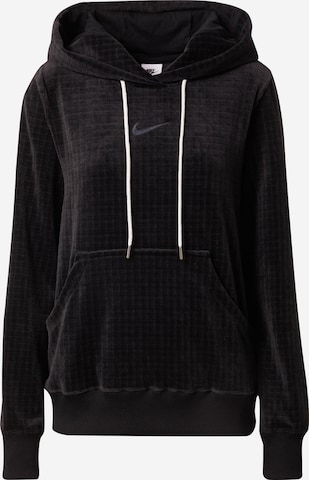 Bluză de molton de la Nike Sportswear pe negru: față