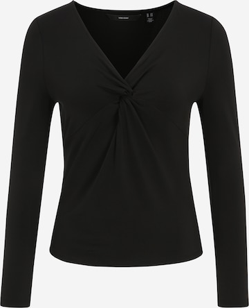 Vero Moda Petite Shirt 'HEVI' in Zwart: voorkant