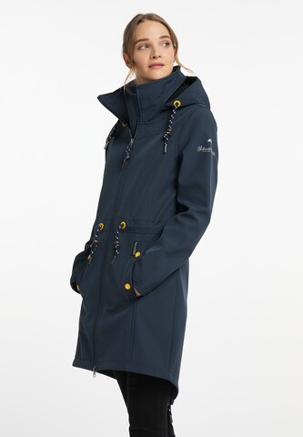 Manteau fonctionnel Schmuddelwedda en bleu : devant