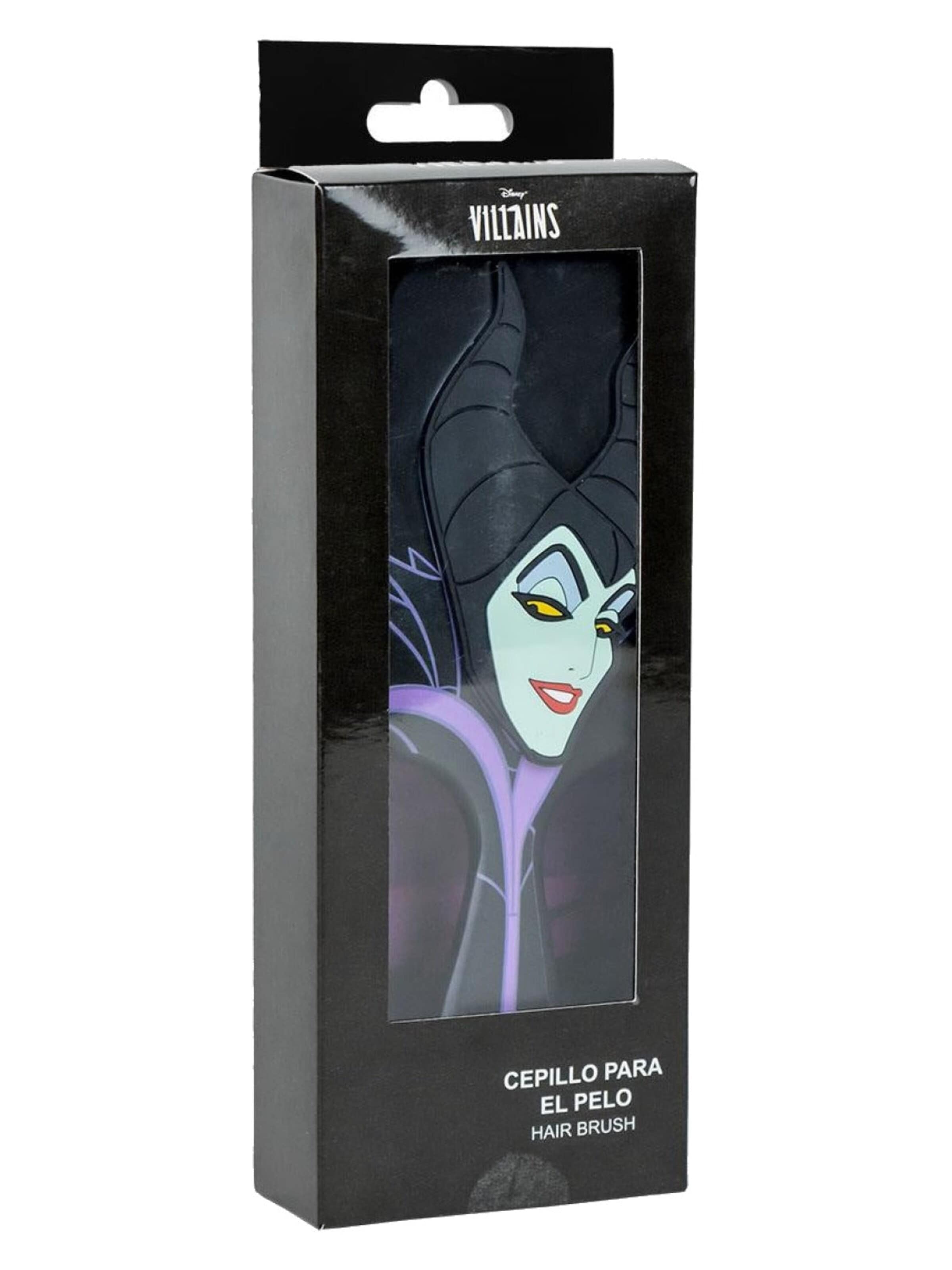 DISNEY Set 'Disney Villains Haarborstel Zwart' in Zwart