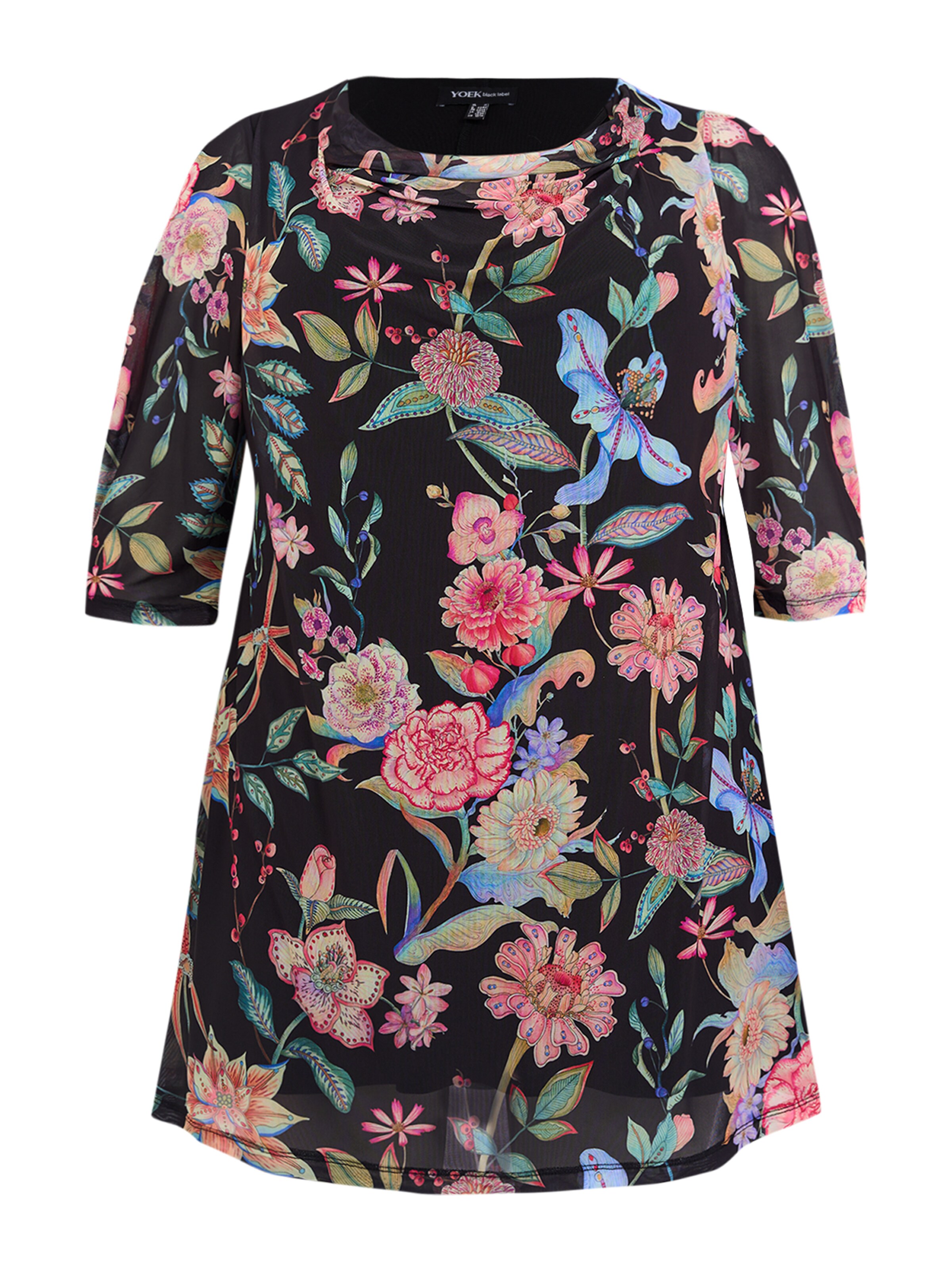 YOEK Shirt in Zwart: voorkant