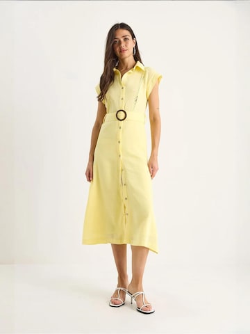 Robe-chemise Bianco Lucci en jaune