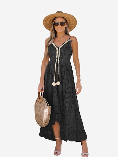 Cupshe Strandkleid 'CAA05A2E063AA'‌‌‌‌‌‌‌‌ in schwarz, Produktansicht