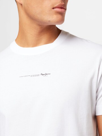 T-Shirt 'Andreas' Pepe Jeans en blanc