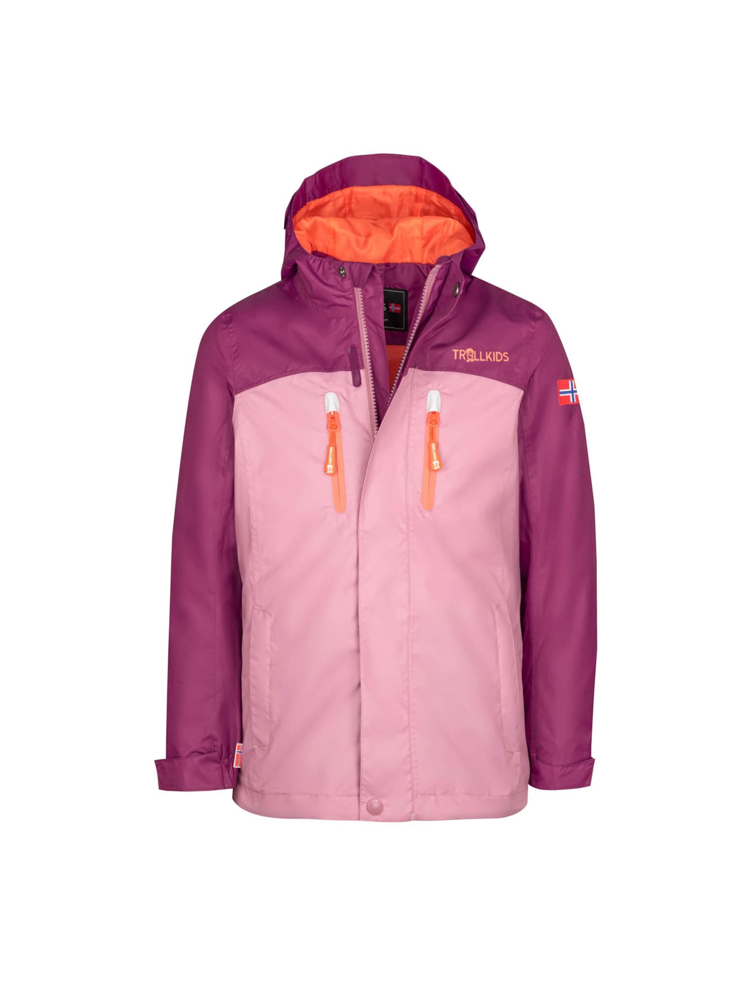 TROLLKIDS Outdoor jacket in Purple: front