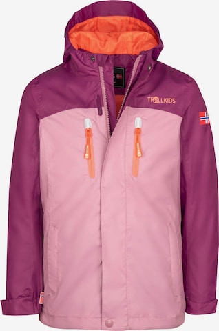 TROLLKIDS Outdoor jacket in Purple: front