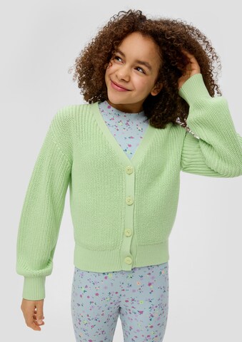 Cardigan s.Oliver en vert : devant