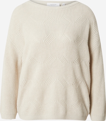 comma casual identity Pullover i beige: forside