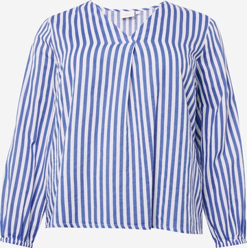 ONLY Carmakoma Blouse 'CARABEL' in Blauw: voorkant
