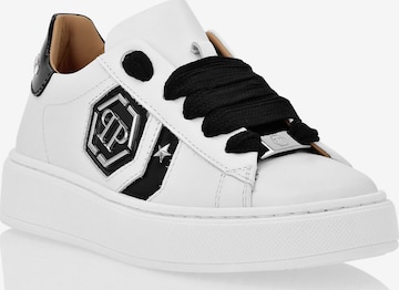 Philipp Plein Sneakers in Wit: voorkant