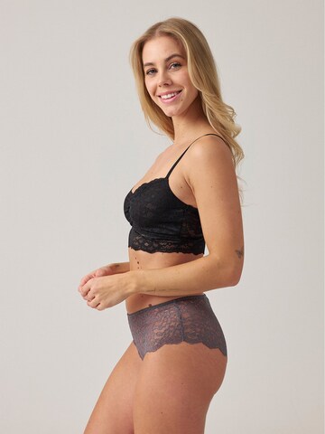 SNOCKS Boyshorts 'Spitze' in Grey