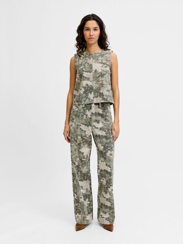 JJXX Wide leg Jeans 'JXZoe' in Groen: voorkant