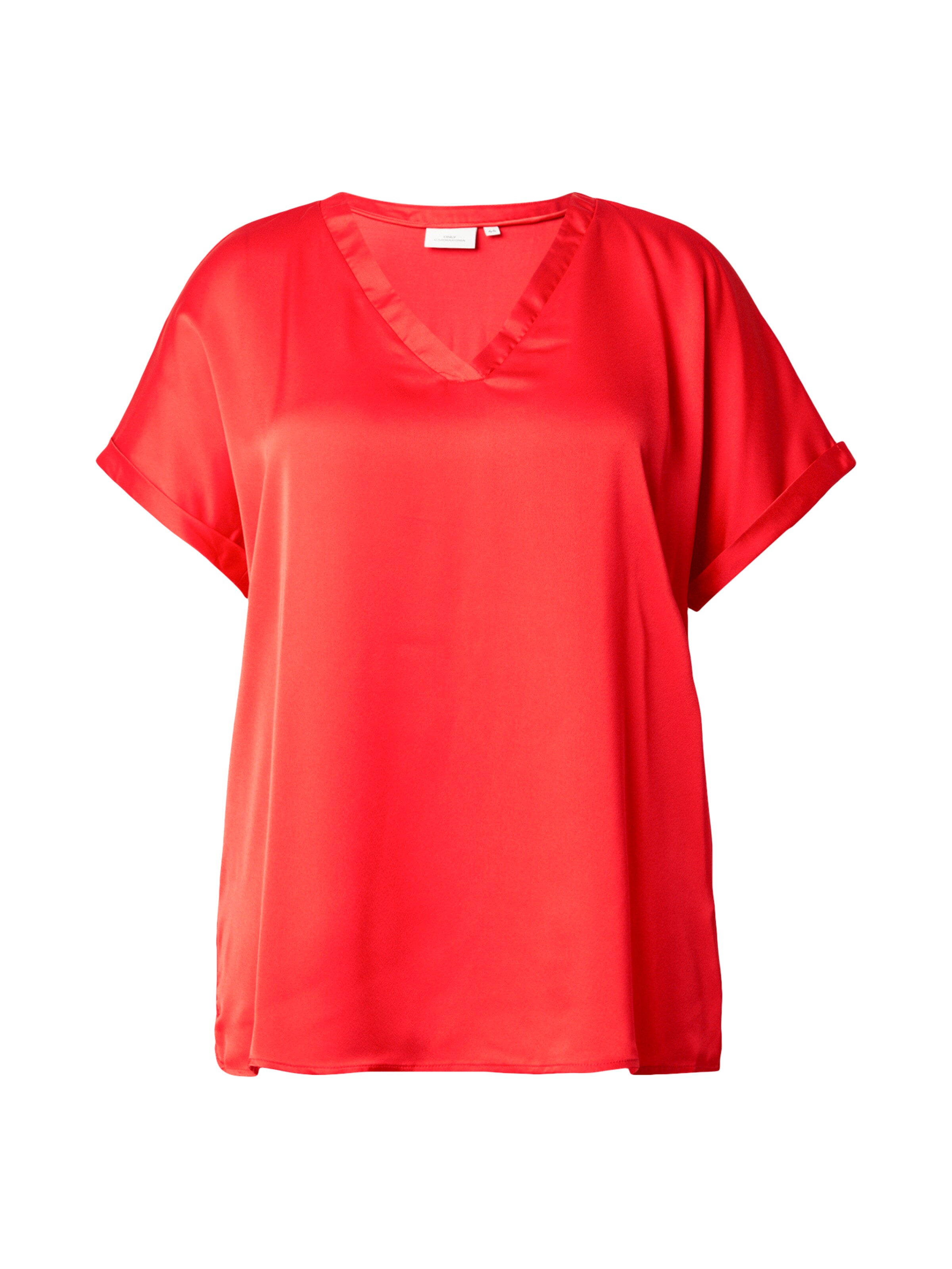 ONLY Carmakoma - Blusa 'CARBrynja' en rojo: frente